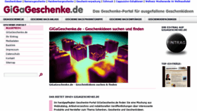 What Gigageschenke.de website looked like in 2016 (8 years ago)