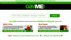 What Gimme.co.nz website looked like in 2016 (7 years ago)