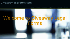 What Giveawaylegalforms.com website looked like in 2016 (8 years ago)