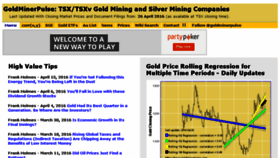 What Goldminerpulse.com website looked like in 2016 (8 years ago)