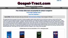 What Gospel-tract.com website looked like in 2016 (7 years ago)