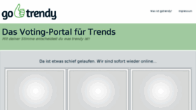 What Gotrendy.de website looked like in 2016 (7 years ago)