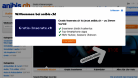 What Gratisinserate.ch website looked like in 2016 (8 years ago)