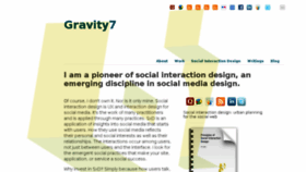 What Gravity7.com website looked like in 2016 (8 years ago)