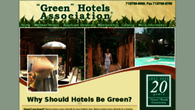What Greenhotels.com website looked like in 2016 (8 years ago)