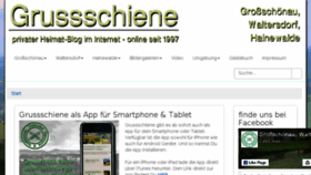 What Grussschiene.de website looked like in 2016 (7 years ago)