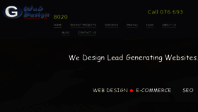 What Gwebdesign.co.za website looked like in 2016 (8 years ago)