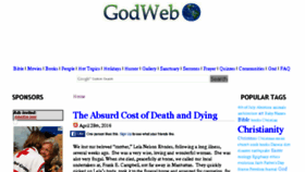 What Godweb.org website looked like in 2016 (8 years ago)