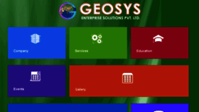 What Geosys.co.in website looked like in 2016 (8 years ago)