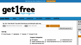 What Get1free.com website looked like in 2016 (8 years ago)