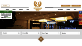 What Gouthamhotels.com website looked like in 2016 (8 years ago)