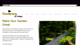 What Gardeningbydesign.co.uk website looked like in 2016 (8 years ago)