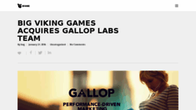 What Gallop.io website looked like in 2016 (8 years ago)