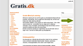 What Gratis.dk website looked like in 2016 (8 years ago)