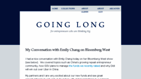 What Goinglongblog.com website looked like in 2016 (8 years ago)