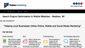 What Getfusionmarketing.com website looked like in 2016 (8 years ago)