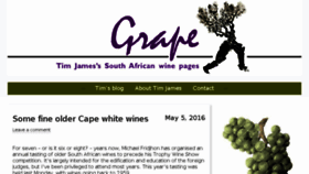 What Grape.co.za website looked like in 2016 (7 years ago)
