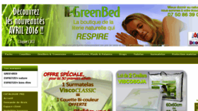 What Greenbed.fr website looked like in 2016 (8 years ago)