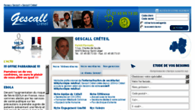 What Gescall-creteil.fr website looked like in 2016 (7 years ago)