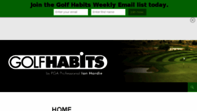 What Golfhabits.com website looked like in 2016 (8 years ago)