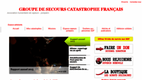 What Gscf.fr website looked like in 2016 (7 years ago)