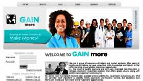 What Gain-more.com website looked like in 2016 (8 years ago)