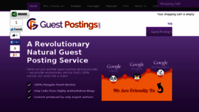 What Guest-postings.com website looked like in 2016 (7 years ago)