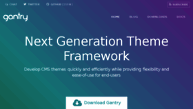 What Gantry-framework.org website looked like in 2016 (7 years ago)