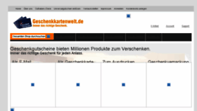 What Geschenkkartenwelt.de website looked like in 2016 (7 years ago)