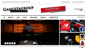 What Gangstagroup.hu website looked like in 2016 (7 years ago)