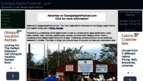 What Georgiaapplefestival.com website looked like in 2016 (7 years ago)