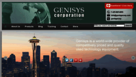 What Genisyscorp.com website looked like in 2016 (8 years ago)