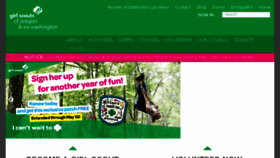 What Girlscoutsosw.org website looked like in 2016 (7 years ago)