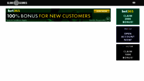 What Globescores.net website looked like in 2016 (9 years ago)