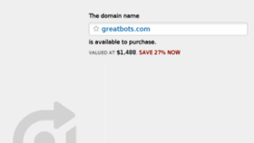 What Greatbots.com website looked like in 2016 (7 years ago)