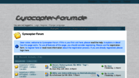 What Gyrocopter-forum.de website looked like in 2016 (7 years ago)