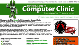 What Greenlightcomputerclinic.com website looked like in 2016 (7 years ago)