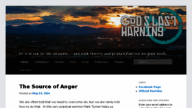 What Godslastwarning.com website looked like in 2016 (8 years ago)