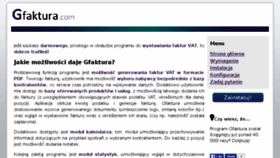 What Gfaktura.com website looked like in 2016 (7 years ago)