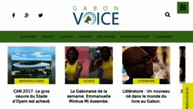 What Gabonvoice.com website looked like in 2016 (7 years ago)