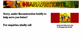 What Ghanadistricts.gov.gh website looked like in 2016 (7 years ago)