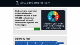 What Getcodesamples.com website looked like in 2016 (7 years ago)