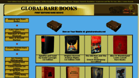 What Globalrarebooks.net website looked like in 2016 (7 years ago)