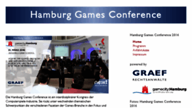 What Gamesconference.com website looked like in 2016 (7 years ago)