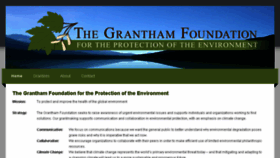 What Granthamfoundation.org website looked like in 2016 (7 years ago)