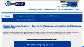 What Globalbusinessregister.co.uk website looked like in 2016 (7 years ago)