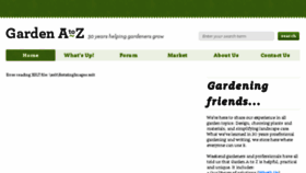 What Gardenatoz.com website looked like in 2016 (7 years ago)