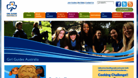 What Girlguides.org.au website looked like in 2016 (7 years ago)
