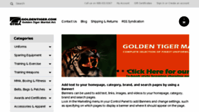 What Goldentiger.com website looked like in 2016 (7 years ago)