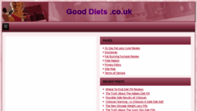 What Gooddiets.co.uk website looked like in 2016 (7 years ago)